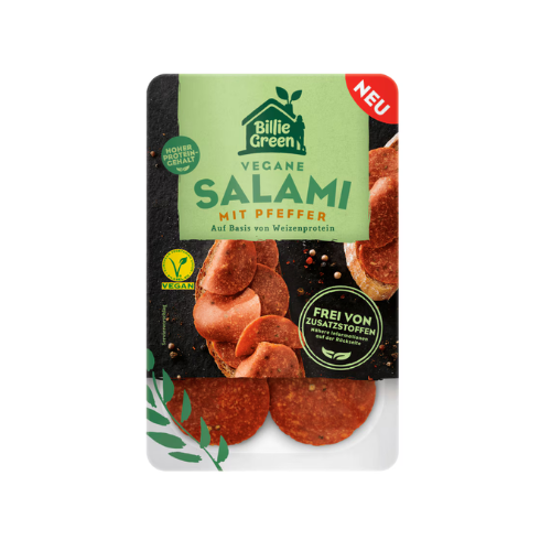 Billie Green Vegane Salami mit Pfeffer 70g