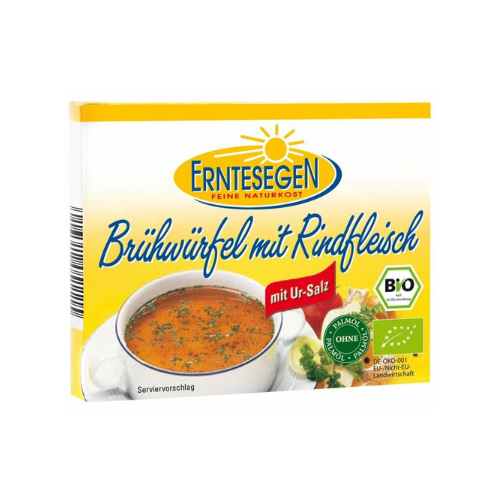 Bio Erntesegen Brühwürfel mit Rindfleisch für 3l 65g