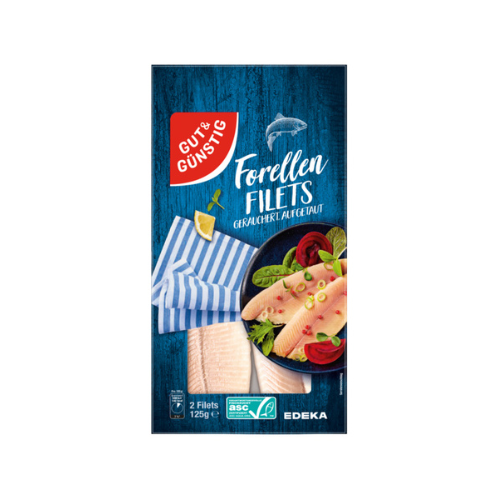 ASC GUT&GÜNSTIG Forellenfilets Natur 125g