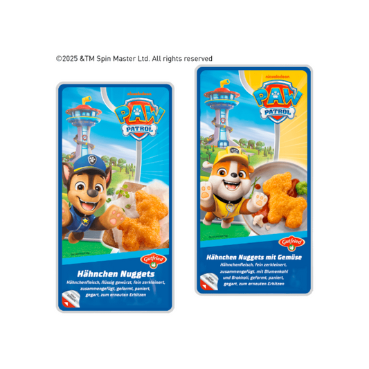Paw Patrol Hähnchen Nuggets mit Gemüse 250g