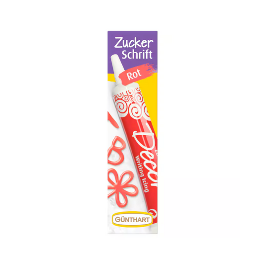 Günthart Zuckerschrift rot 25g