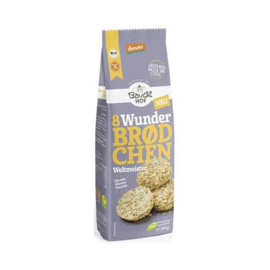Bio Bauckhof Wunderbrödchen Weltmeister glutenfrei 350g
