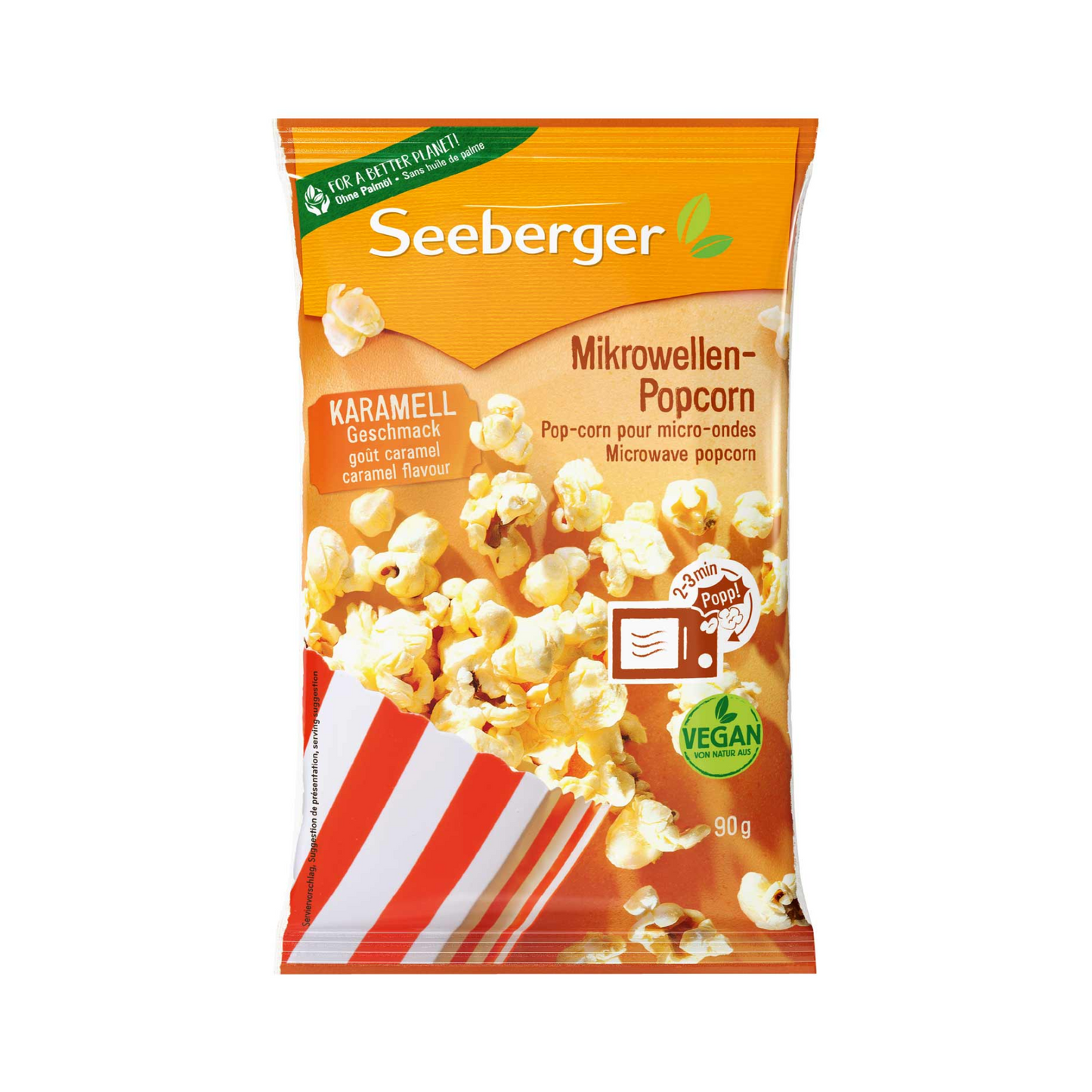 Seeberger Mikrowellen-Popcorn Karamell 90g