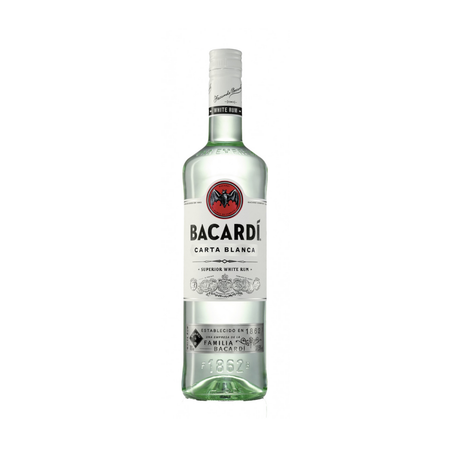 BACARDI Carta Blanca Rum 37,5% 0,7l