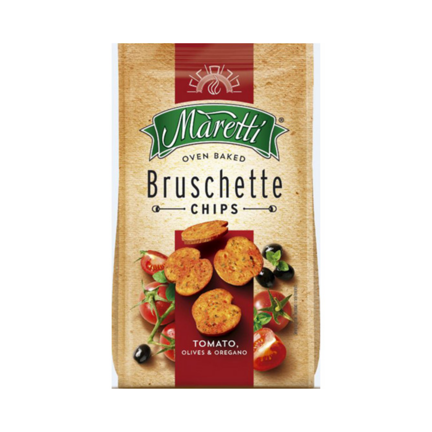 Maretti Bruschette Tomato,Olives&Oregano 150g