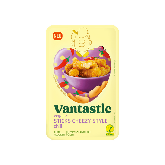 Vantastic Vegane Sticks Cheezy-Style Chili 150g
