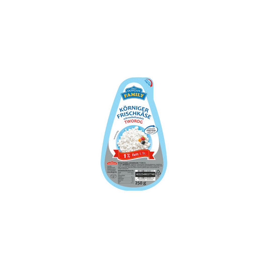 Dovgan Family Körniger Frischkäse 1% Magerstufe 250g