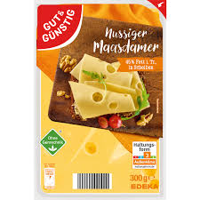 Gut&Günstig Nussiger Maasdamer Käse Scheiben 300g