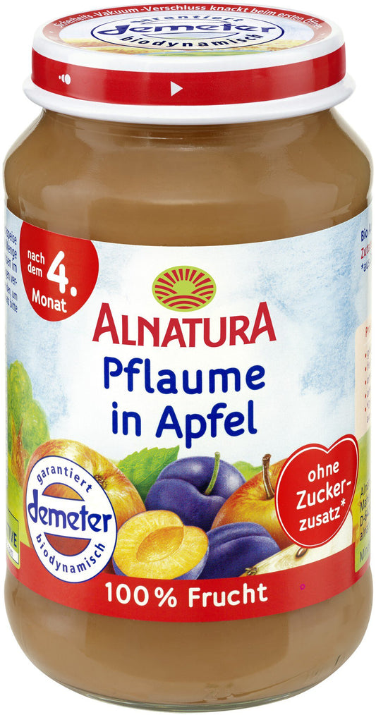 Demeter Alnatura Apfel-Pflaume nach 4.Monat 190g