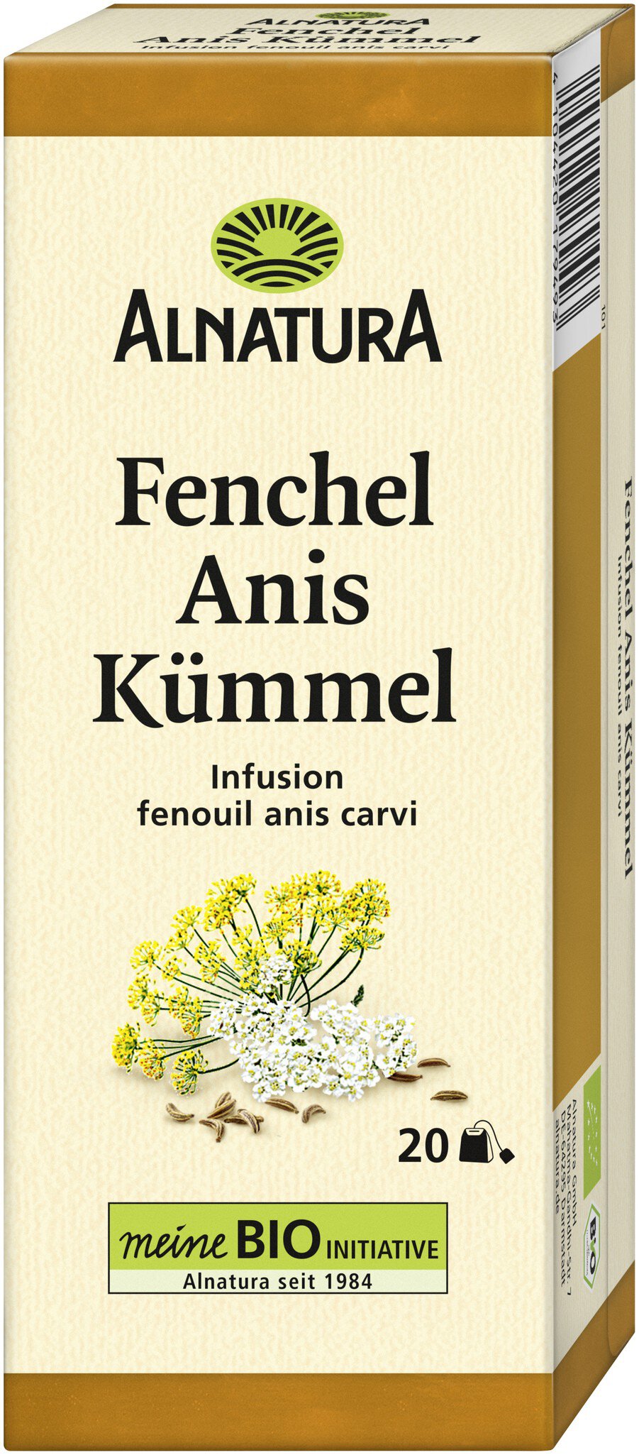 Bio Alnatura Tee Fenchel Anis Kümmel 20ST 45g