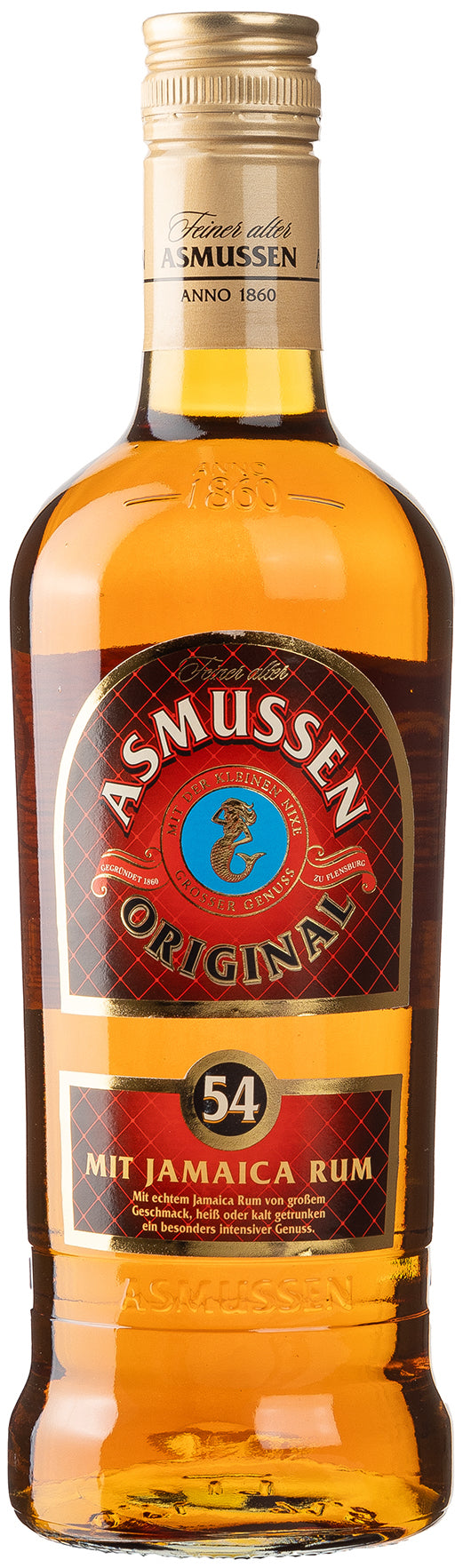 Feiner alter Asmussen Rum 54% 0,7l