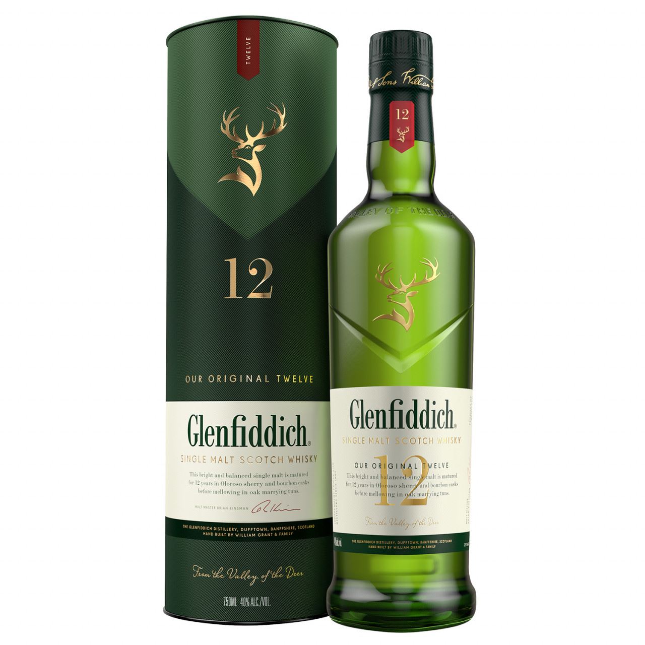 Glenfiddich Single Malt Scotch Whisky 12 Years Old 40% 0,7l