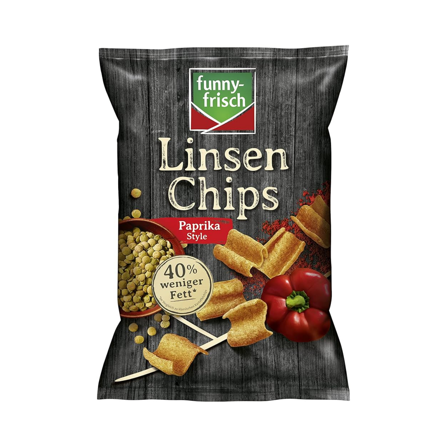 Funny-frisch Linsen Chips Paprika 90g