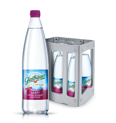 Glashäger Sanft Glasflasche 6 x 1l