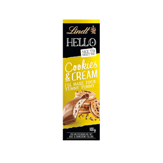 Lindt Hello Tafel Cookies & Cream Präsent Promotion 100g