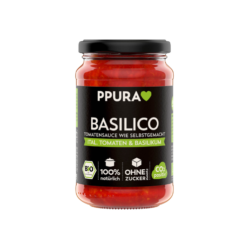 Bio Ppura Sugo Basilico 340g