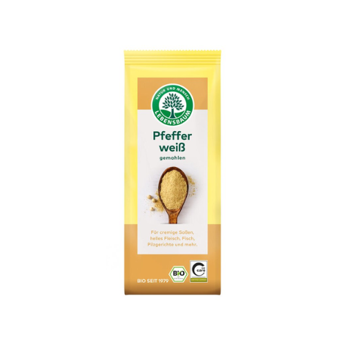 Bio Lebensbaum Pfeffer weiß gemahlen 50g