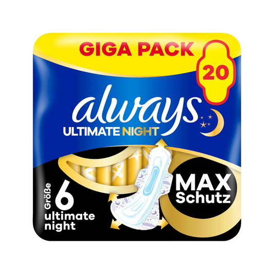 Always Ultra Night mit Flügeln Damenbinden Bigpack 20ST