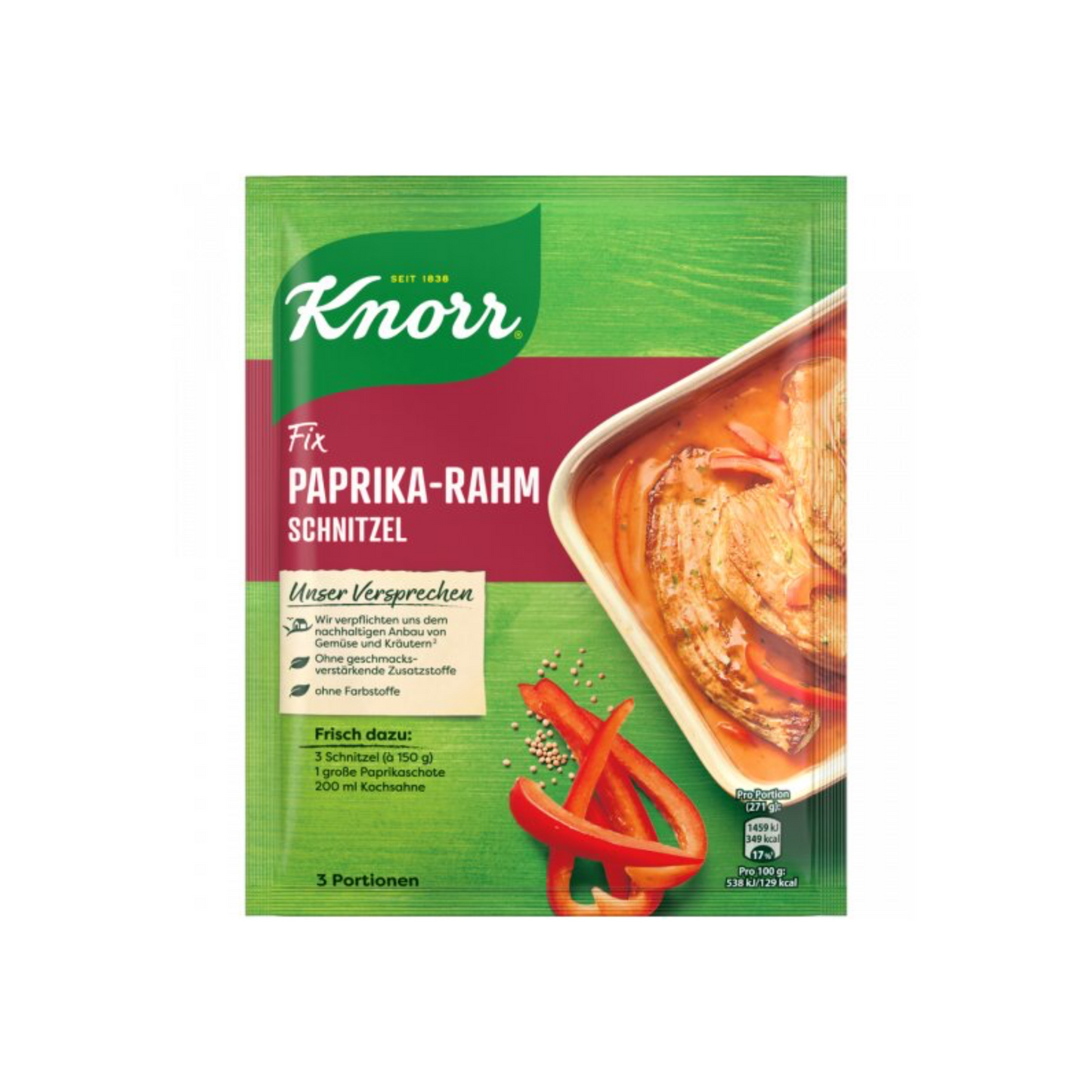 Knorr Fix Paprika Rahmschnitzel 43g