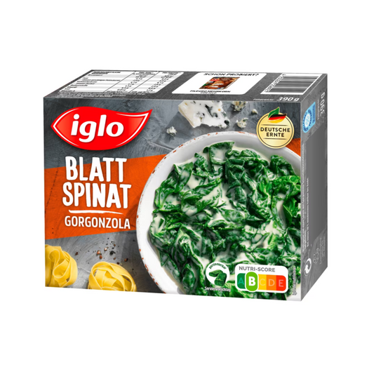 Iglo Blattspinat mit Gorgonzola 390g