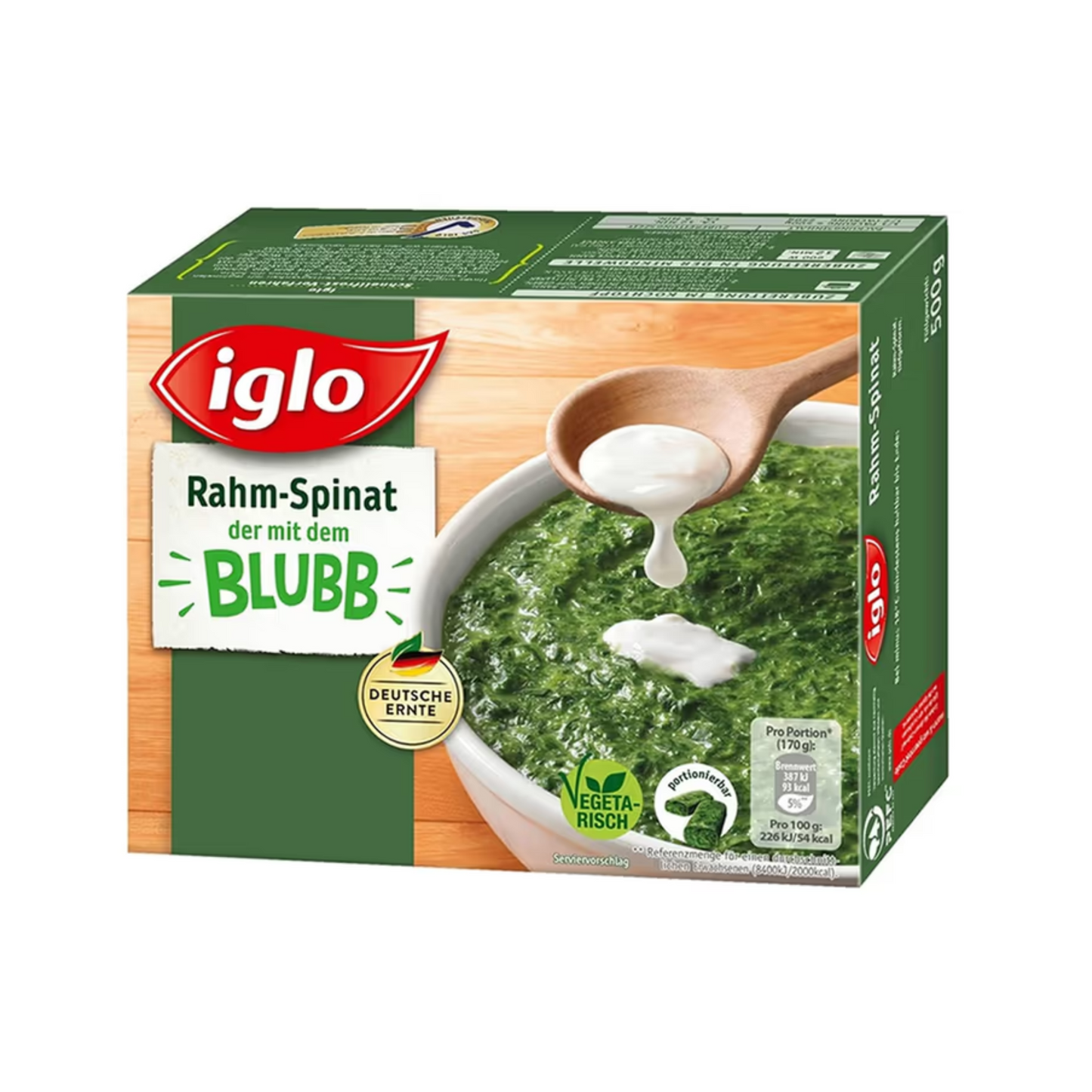 Iglo Rahm Spinat 500g