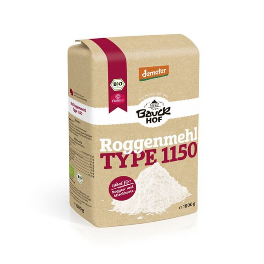 Demeter Bauck Mühle Roggenmehl Type 1150 1kg