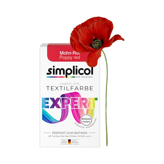 Simplicol Textilfarbe Expert mohn-rot 150g
