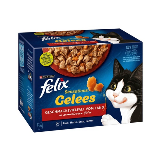 Felix Sensations Gelee Geschmacksvielfalt vom Land 12x85g