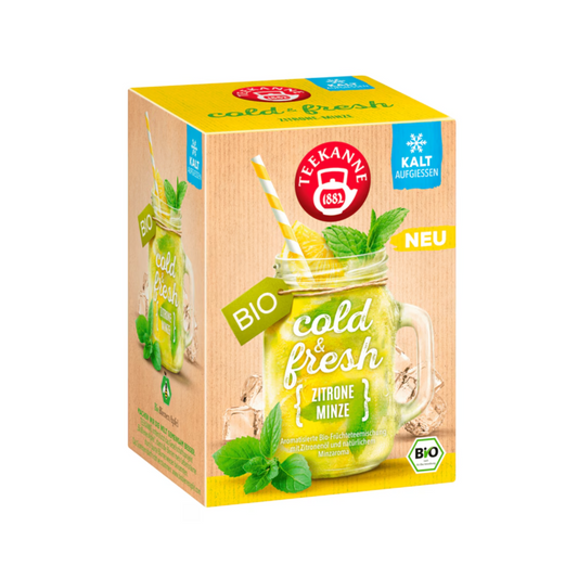 Bio Teekanne Cold&fresh Zitrone-Minze 15ST 41,25g