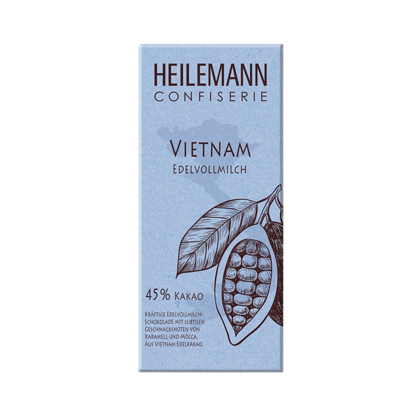 Heilemann Tafel Vietnam 45% dunkle Vollmilch 80g