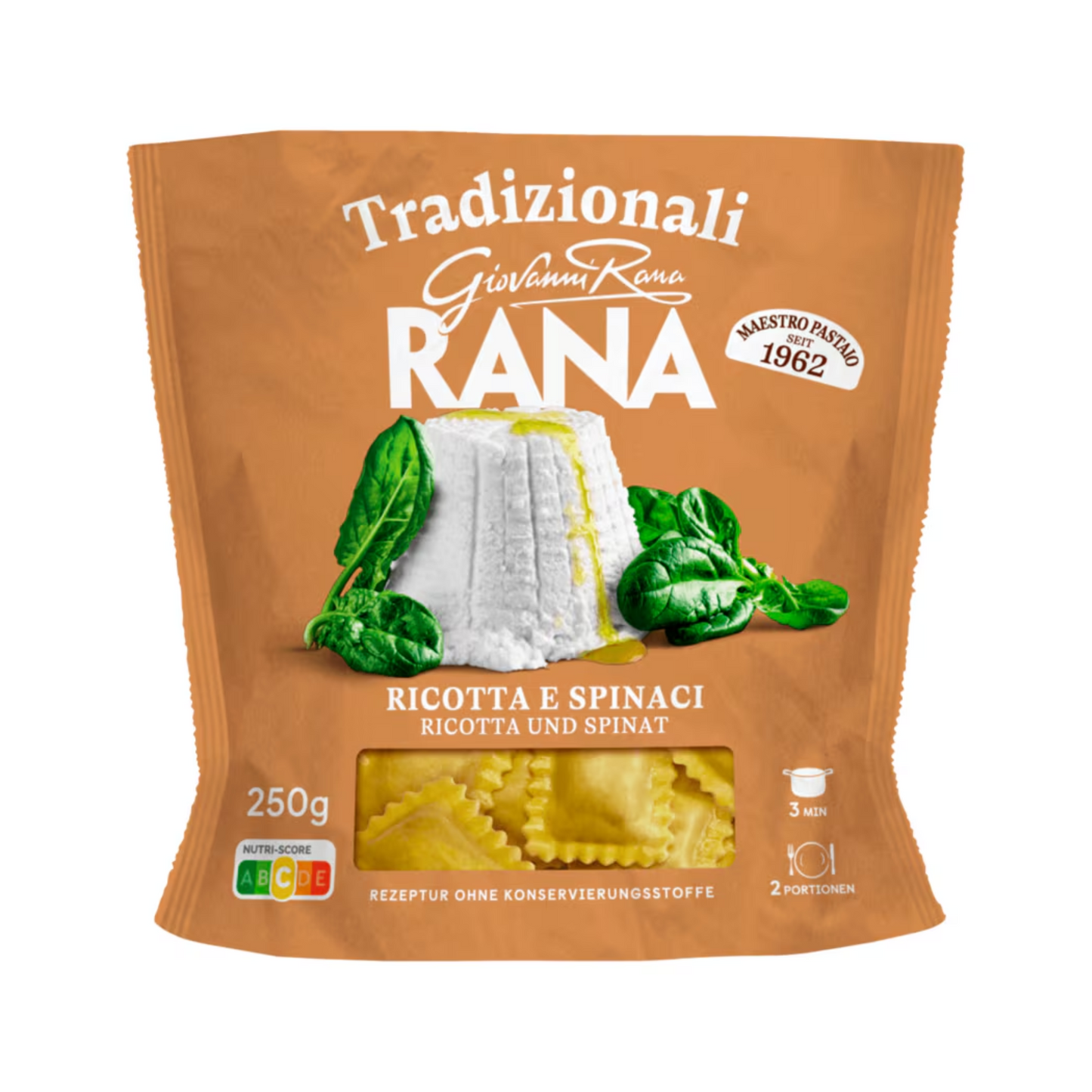 Rana Ravioli Ricotta und Spinat 250g