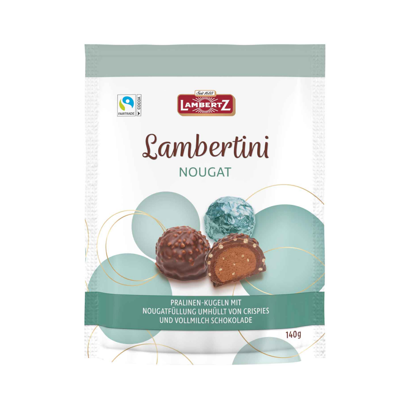 Lambertz Lambertini Vollmilch/Nougat 140g