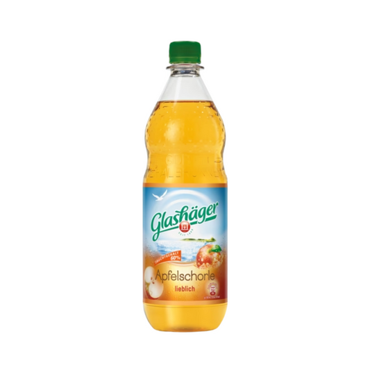 Glashäger Apfelschorle lieblich 1l MW