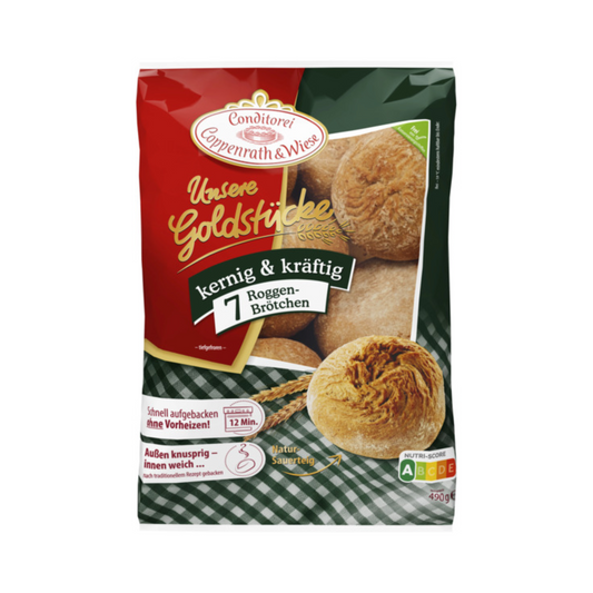 Coppenrath&Wiese Unsere Goldstücke Roggen-Brötchen kernig&kräftig 7ST 490g
