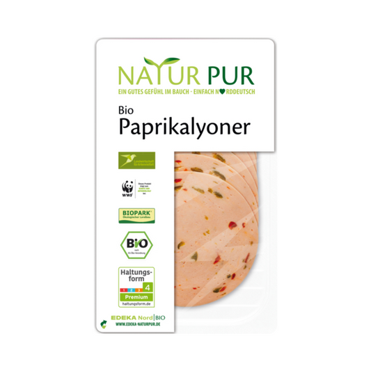 Bio Natur Pur Paprikalyoner in Scheiben  80g
