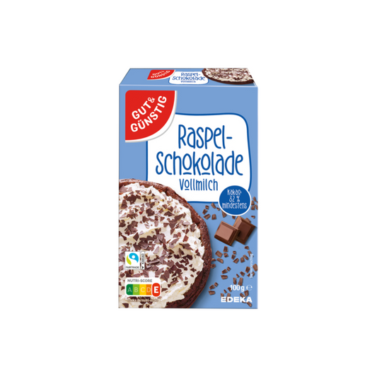 GUT&GÜNSTIG Raspelschokolade Vollmilch 100g