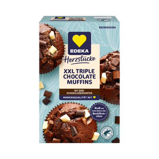 EDEKA Herzstücke Trip Choco Muffins 345g
