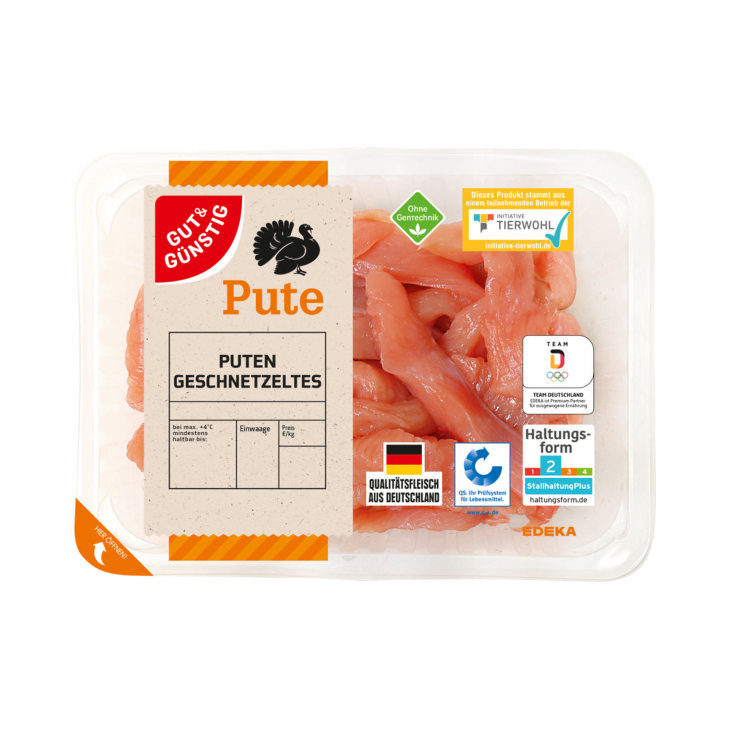 Gut&Günstig Puten Geschnetzeltes 400g