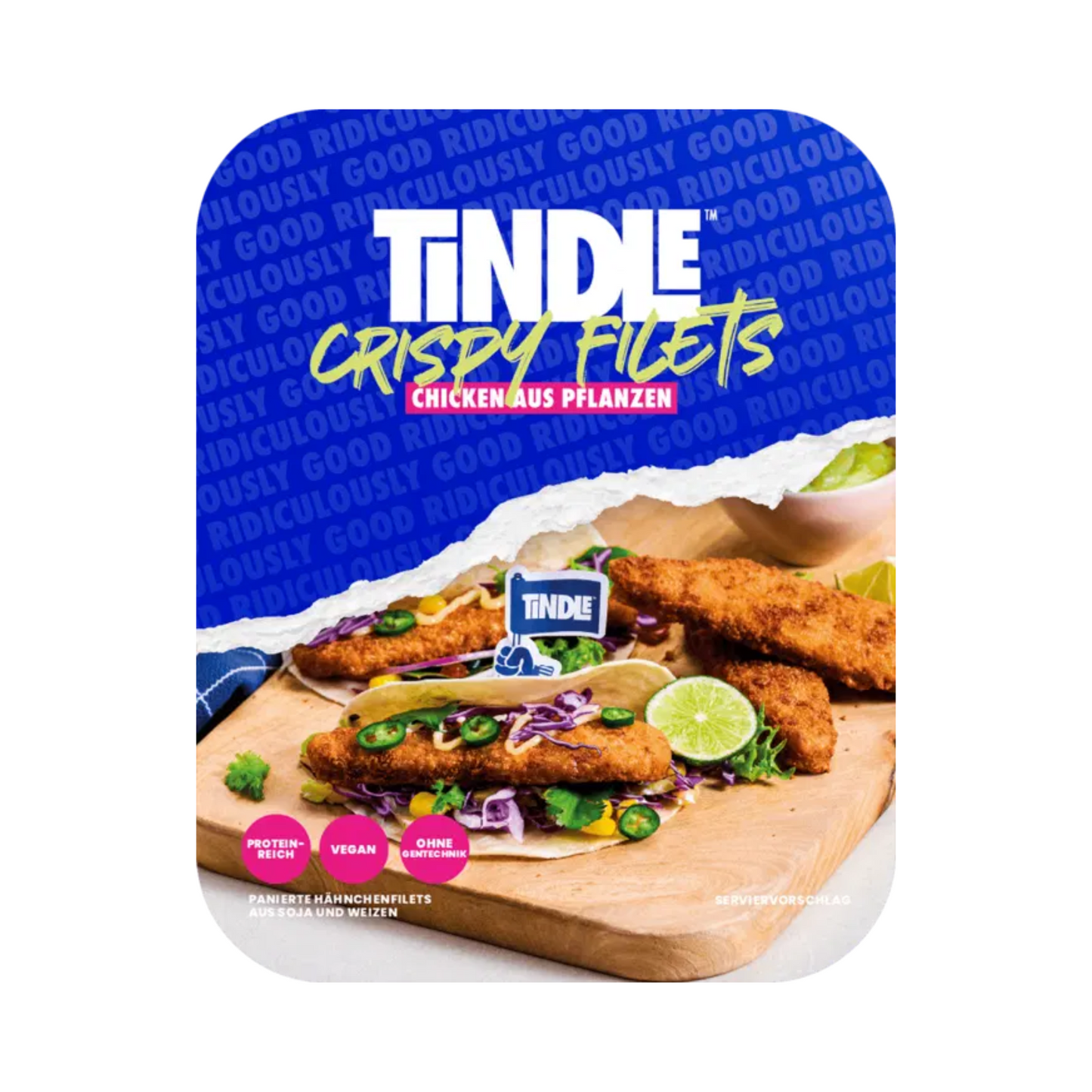 Tindle Panierte Chicken Crispy Filets vegan 4x45g