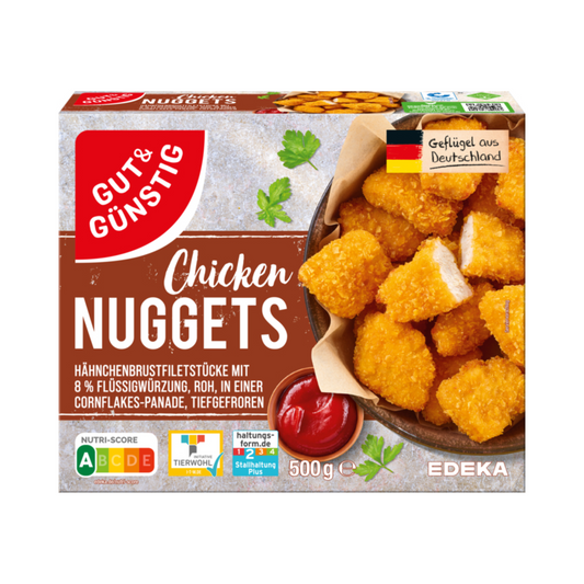 GUT&GÜNSTIG Chicken Nuggets 500g VLOG QS ITW