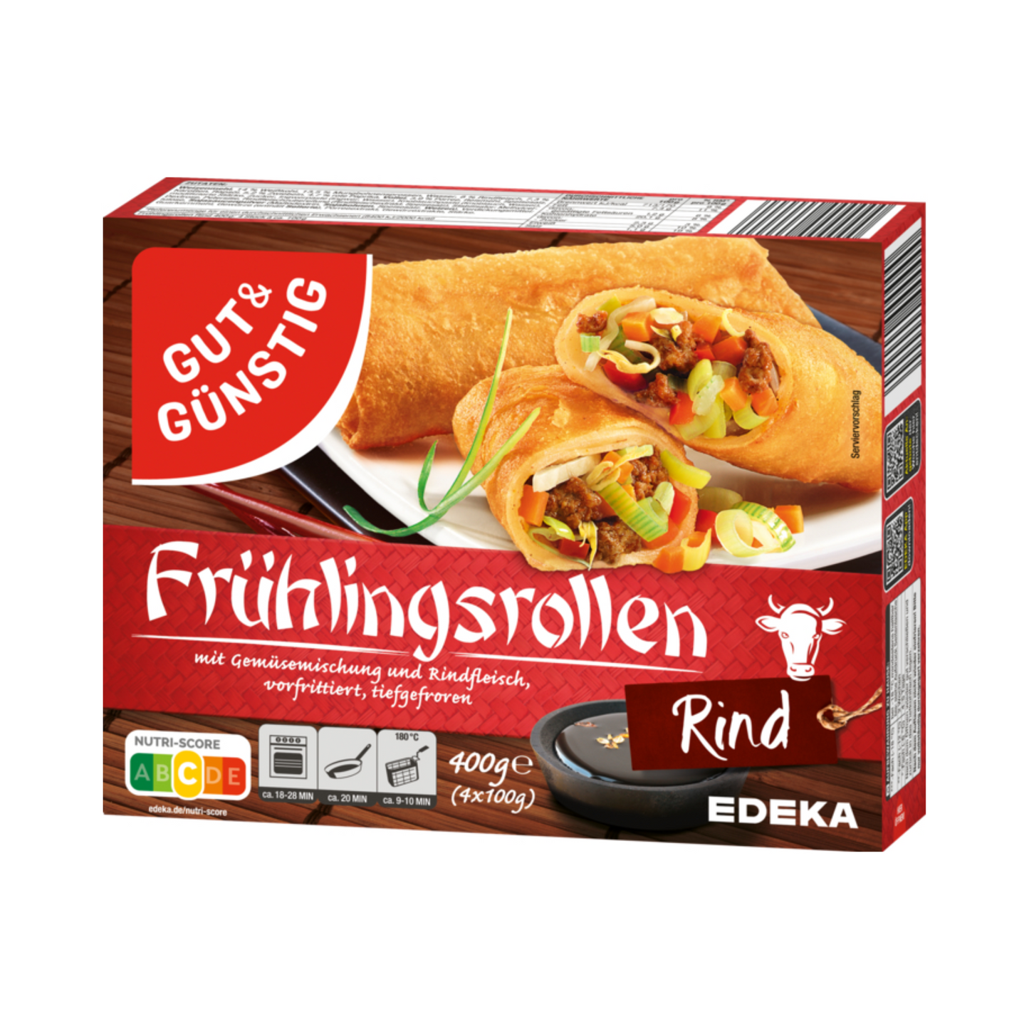 GUT&GÜNSTIG Frühlingsrollen Rind 400g