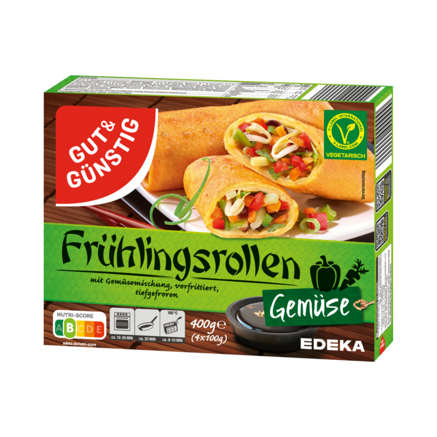 GUT&GÜNSTIG Gemüse-Frühlingsrollen 4x100g