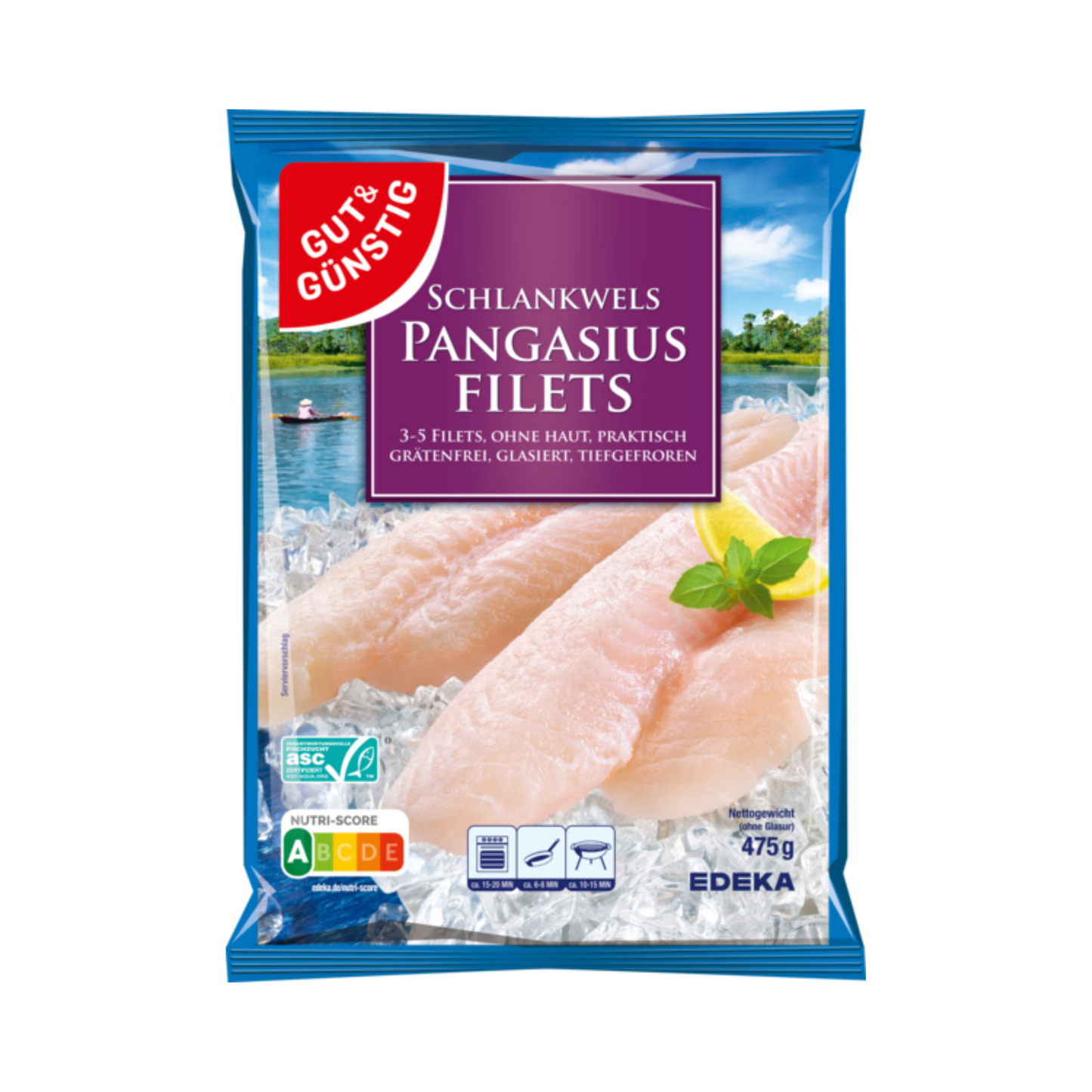 ASC GUT&GÜNSTIG Pangasiusfilets 475g