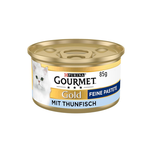 Gourmet Gold Feine Pastete mit Thunfisch&Makrele Katzennassnahrung 85g