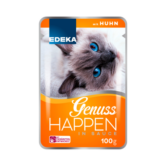 EDEKA Genuss Happen Huhn Pouchbeutel 100g