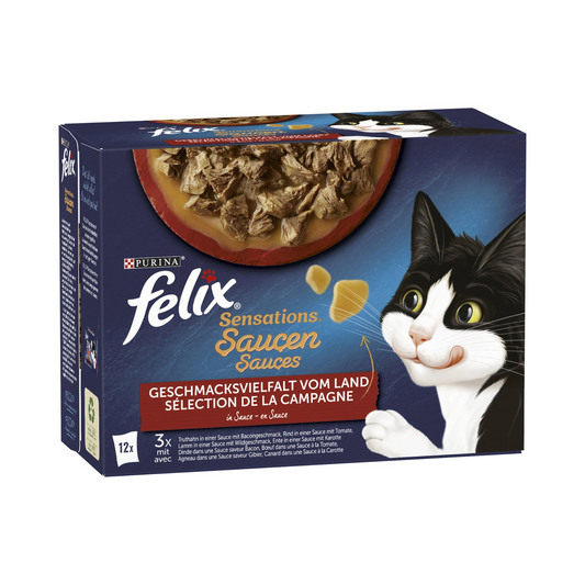 Felix Sensations Soße Geschmacksvielfalt vom Land 12x85g