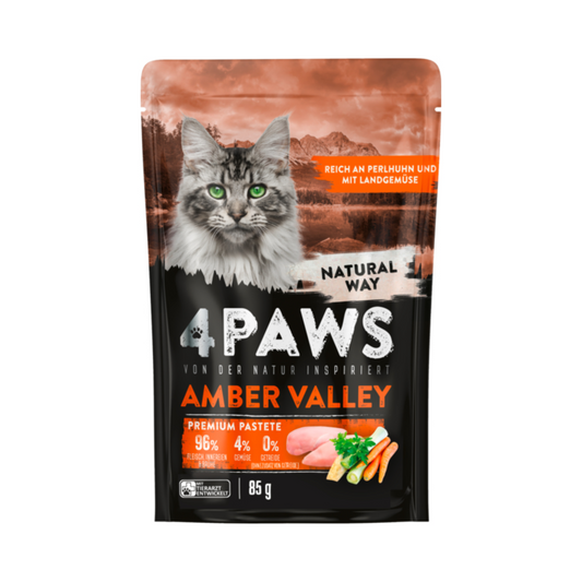4Paws amber valley Perlhuhn&Landgemüse 85g