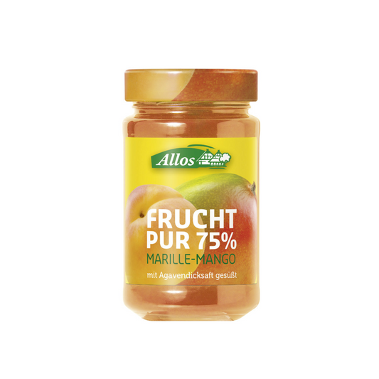 Bio Allos Frucht Pur 75% Marille-Mango 250g