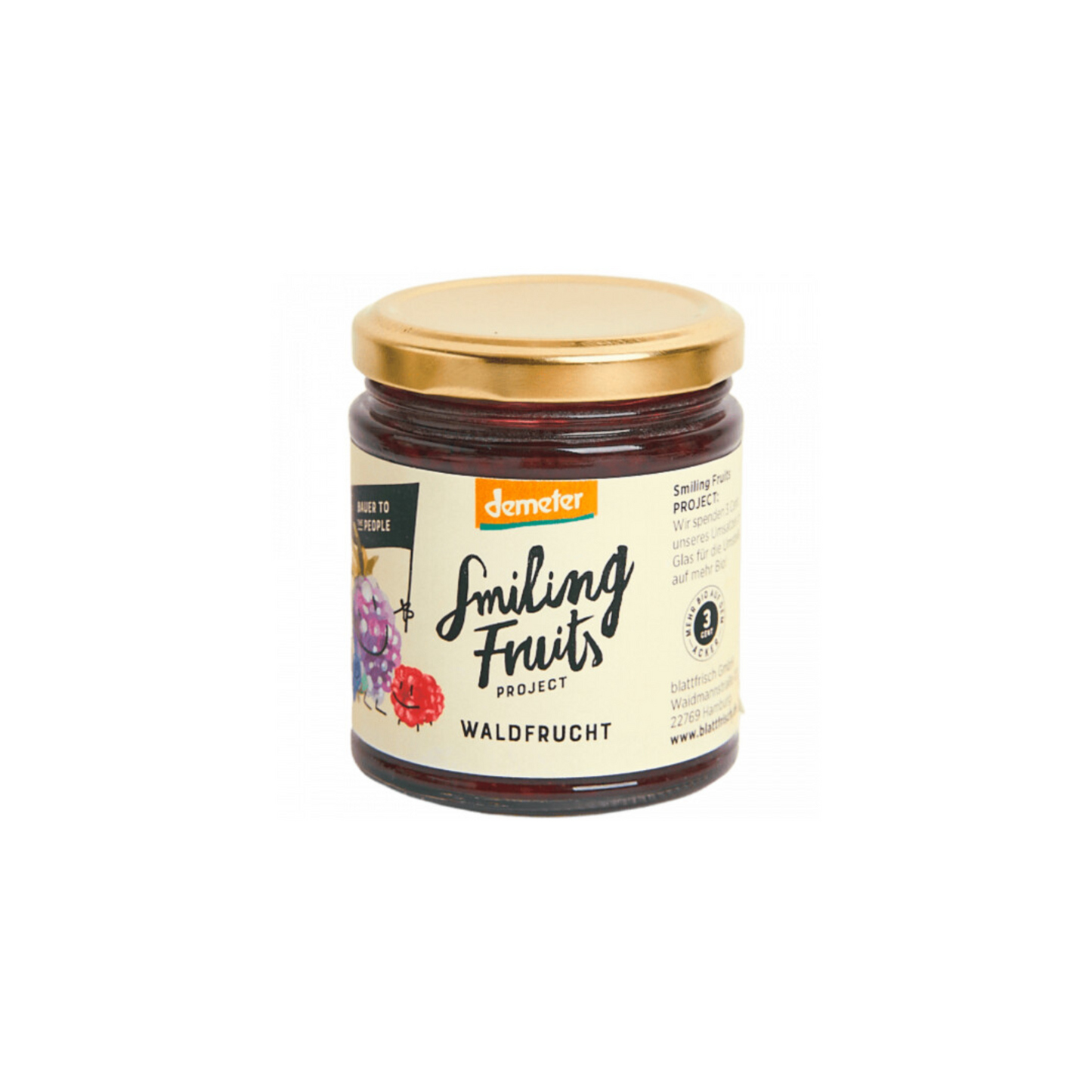 Demeter Blattfrisch Fruchtaufstrich Waldfrucht 200g