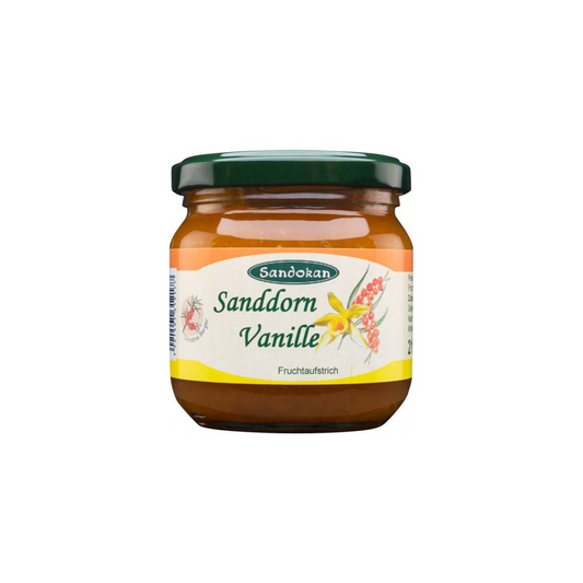 Sandokan Fruchtaufstrich Sanddorn-Vanille 215g